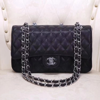 CHP1 Fashion leather C black women's bag 25.5X14.5X7cm