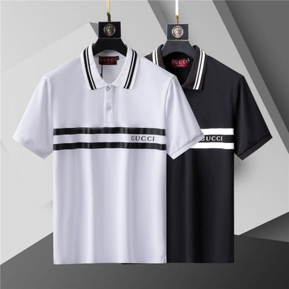 GUC064  Men's short sleeved lapel polo shirt clothing