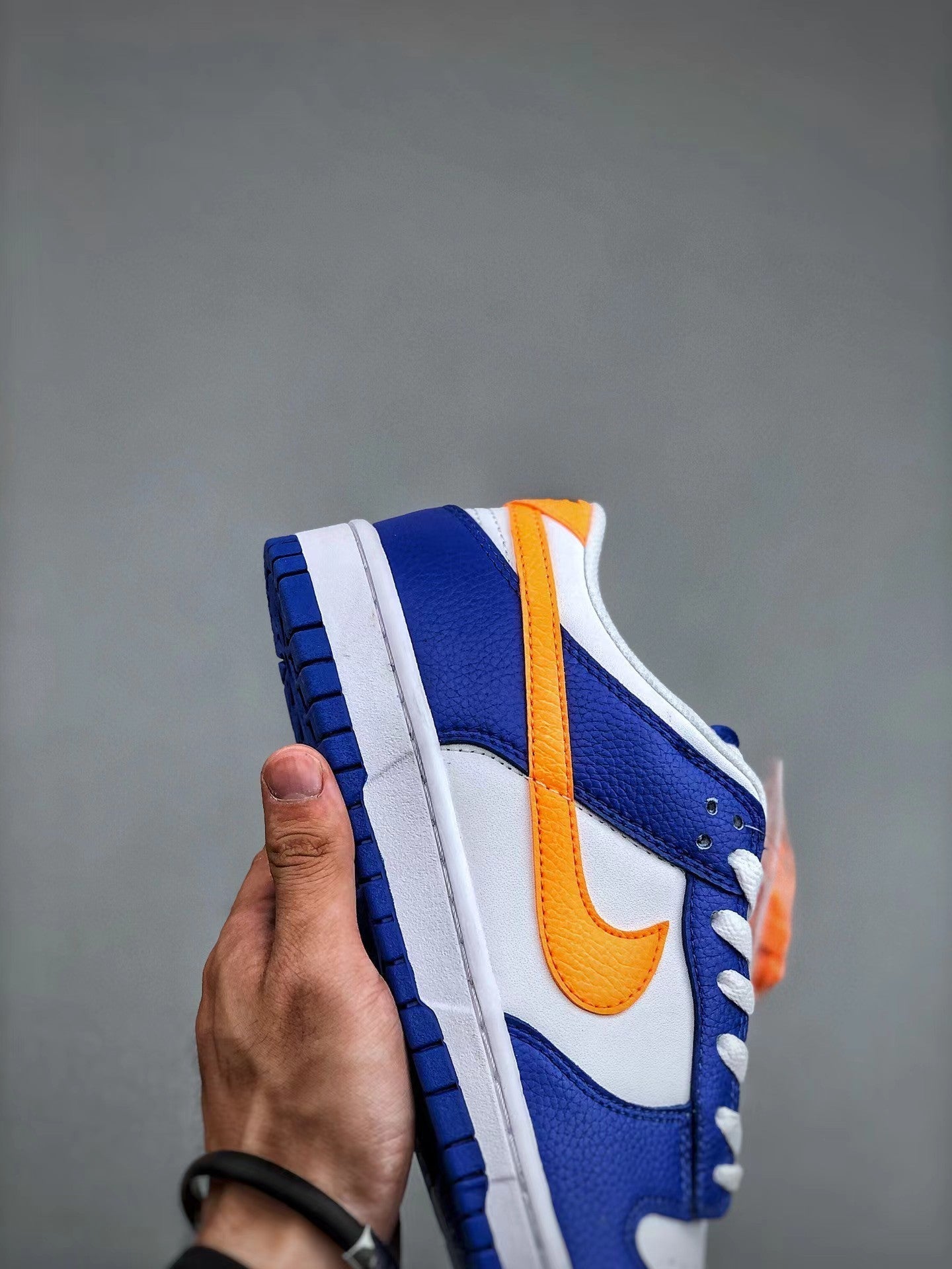 ADNS007 New sports shoes, fashionable running shoes, unisex blue+orange Dunks shoes