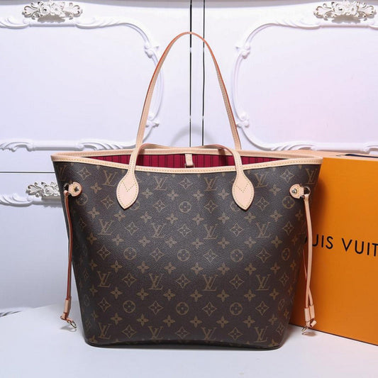 GLP8 32x29x17cm Neverfull Bag high quality L*V bag for lady gift Canvas leather