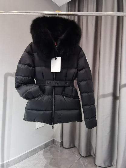 MKC99 High version 2024 autumn/winter new Boedic series fur collar short hooded down jacket women's down jacket