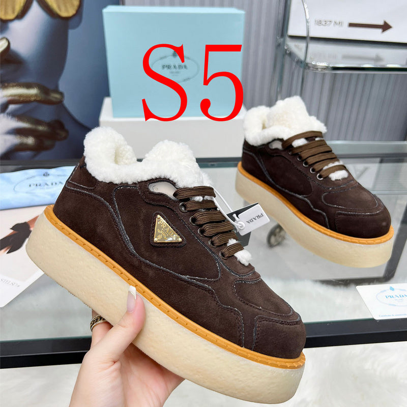 BPS17 Wool Women 35-42 Leather Shoes with box