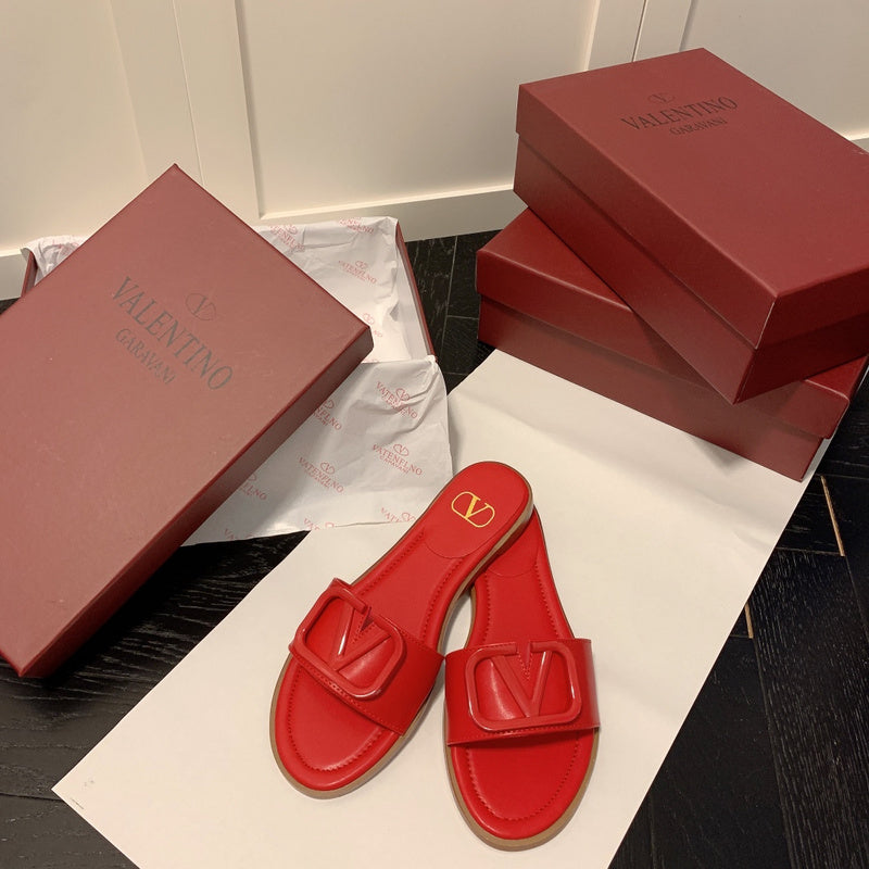 MVS19 Leather slippers Women shoes 35-40 With box