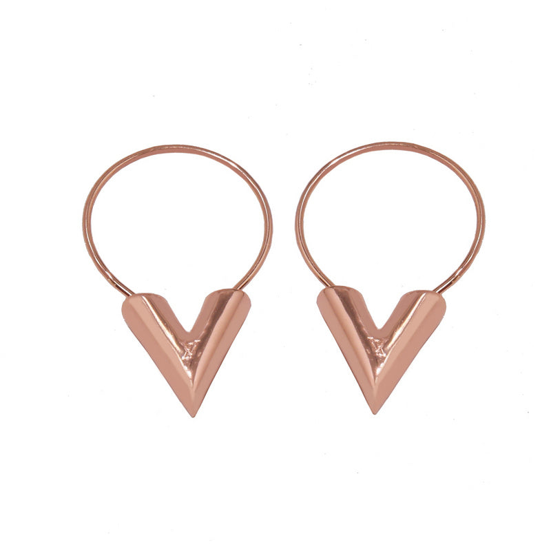 LVE11 Classic Ring Earrings for women 316L steel and gold plated top quality   Jewelry