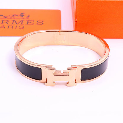 HB37 Bracelet 316L steel plating gold high quality bangles for women wonderful gift jewelry  size 17