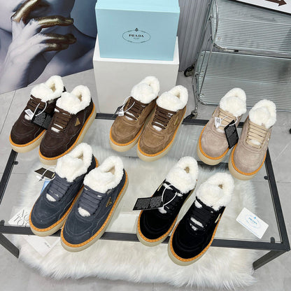 BPS17 Wool Women 35-42 Leather Shoes with box