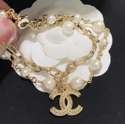 DE78 Classic bracelet imitation pearl fashion jewelry