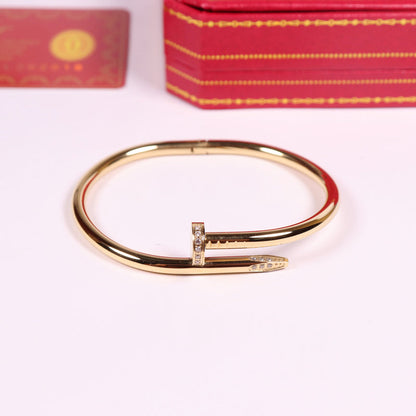 CAB12 bangle 316L steel with 18K gold plated women size or man size  Jewelry