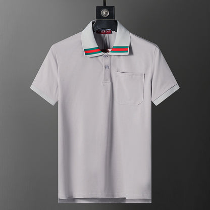 GUC056 Men's short sleeved lapel polo shirt clothing