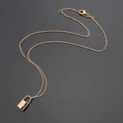 LN21 316L steel gold plated L*V necklace high quality jewelry