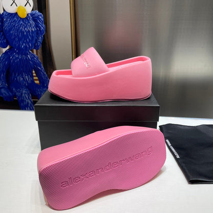 MJKS2 Slippers Women Heel 8.5CM shoes 35-40 With box