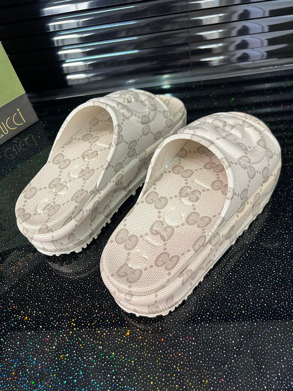 MJGS05 Women slipper 5CM Leather Shoes 35-41 with box