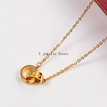 CAN26 Necklace 316L steel plating gold necklaces Jewelry