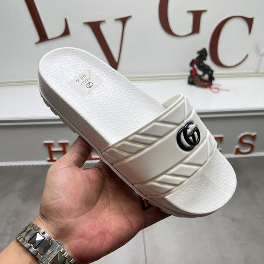 YGS06 Women and Man Leather Slippers 36-45 Shoes with Box