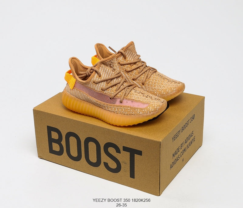 BYS14 yeezy Children's 350 shoes kids 26-35 shoes with box