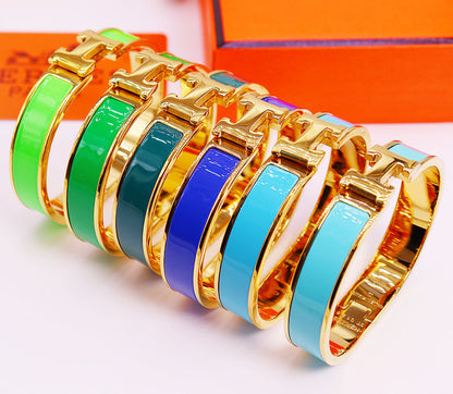 HB37 Bracelet 316L steel plating gold high quality bangles for women wonderful gift jewelry  size 17