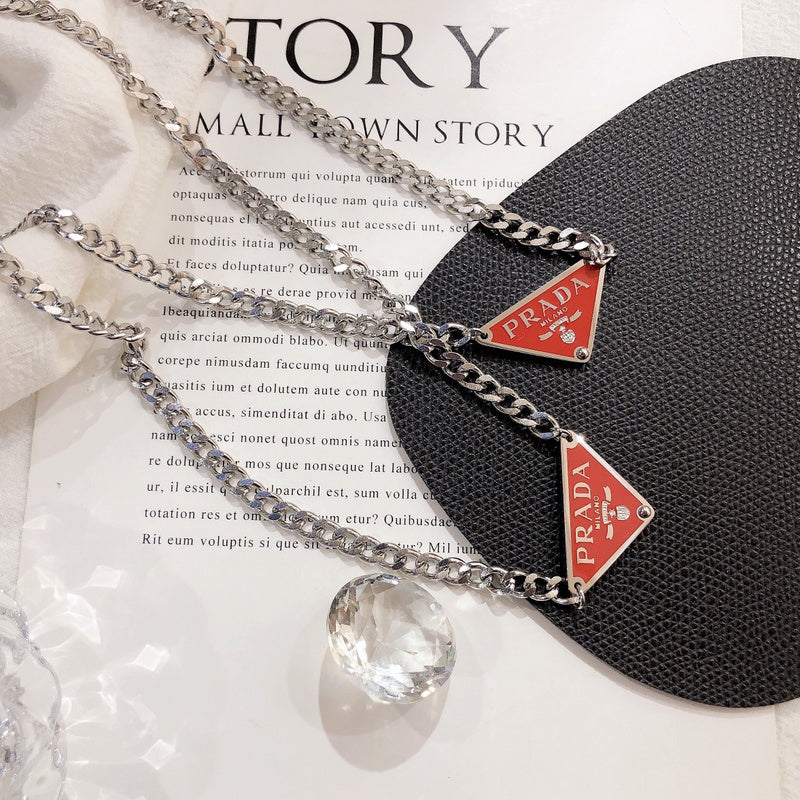 X309  Women's classic triangle necklace jewelry