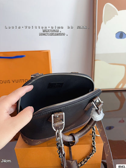 MLP13 Handbag 17-8-12CM 24-12-17CM Leather Bag With Box