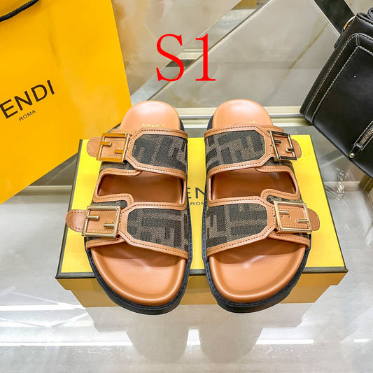 MFS5 Leather slippers Women shoes 35-40 With box