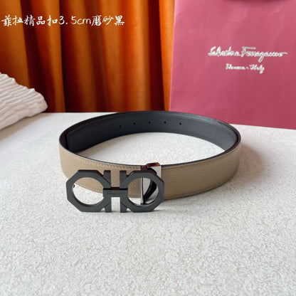 FBL7 wide 3.5cm total length 95-125cm Leather Belt High Quality With packing