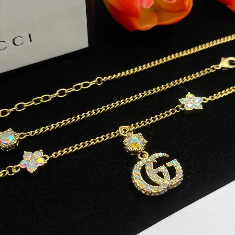 GN33  Necklace 316L steel plating gold Jewelry