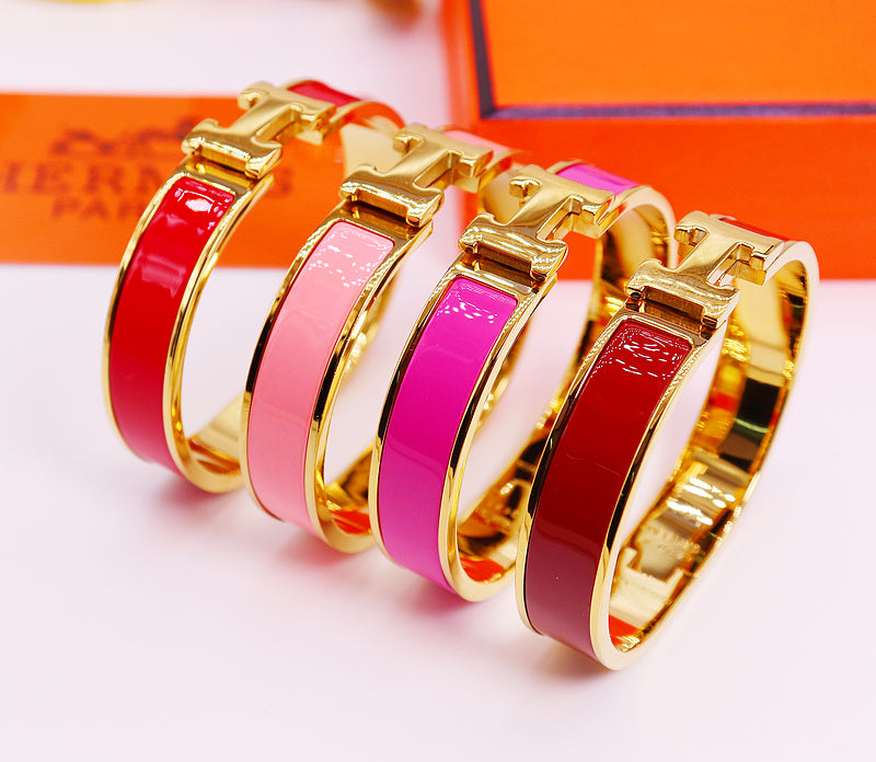 HB37 Bracelet 316L steel plating gold high quality bangles for Men size  gift jewelry  size 19