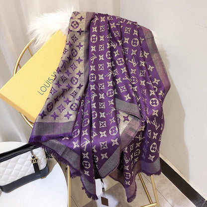 LSC2 Silk cotton 70-180CM scarf Can choose box