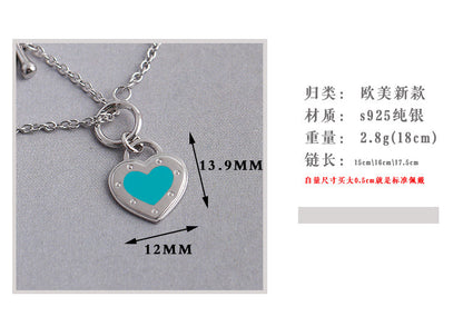 TN78 925 sterling silver Necklace about 45CM   Jewelry