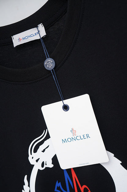 MOC05  New  Men's and women's letter embroidery short-sleeved T-shirt clothing