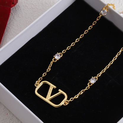 AN1  Necklace 316L steel plating gold Jewelry