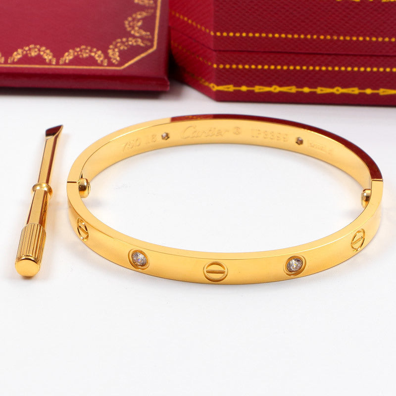 CAB15 brand bangle LOVE bracelet screw bracelet with screwdriver The most classic bangle 316L steel 18K gold plated  Jewelry