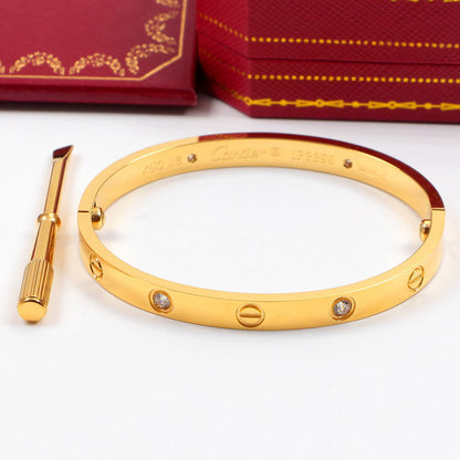 CAB15 brand bangle LOVE bracelet screw bracelet with screwdriver The most classic bangle 316L steel 18K gold plated  Jewelry