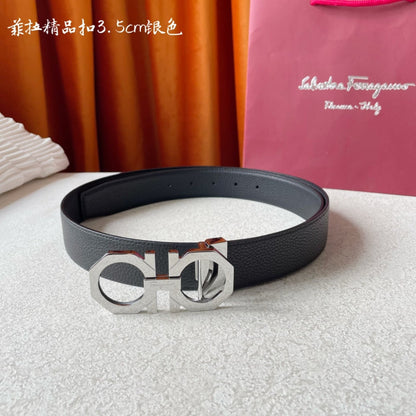 FBL7 wide 3.5cm total length 95-125cm Leather Belt High Quality With packing