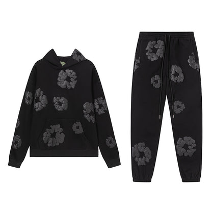 MMC1  New Kapok Flower Set Hoodie+Sports Pants clothes