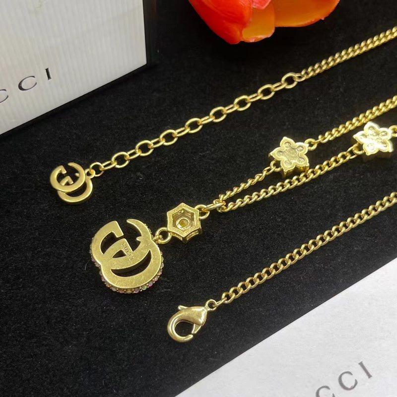 GN33  Necklace 316L steel plating gold Jewelry