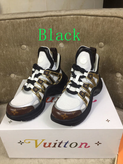 GLS1 shoes leather 5.5cm high with packing for women