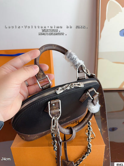 MLP13 Handbag 17-8-12CM 24-12-17CM Leather Bag With Box