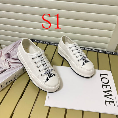 MJDS53 Women Shoes 35-40 Leather Shoes with box