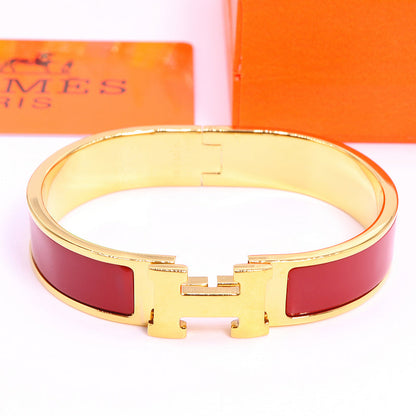 HB37 Bracelet 316L steel plating gold high quality bangles for Men size  gift jewelry  size 19