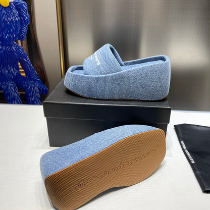 MJKS2 Slippers Women Heel 8.5CM shoes 35-40 With box