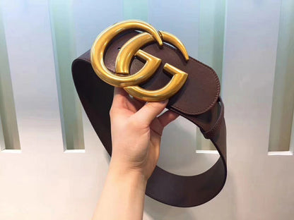 GCBL28 Brand wide 7.0cm total length 95-125cm Belt wonderful winder High Quality fashion gold buckle Belt