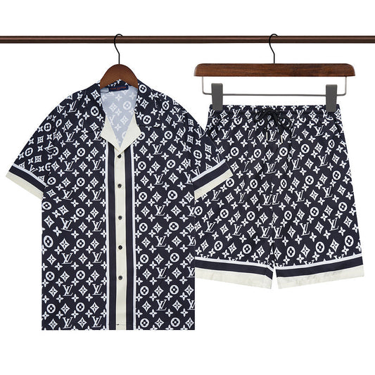 LVC241 New Fashion Summer Suit Short Sleeve Shirt Shorts