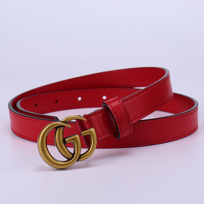 GCBL14 wide 2.0cm 3.0cm 3.5cm 4.0cm total length 95-125cm Leather Belt High Quality With packing