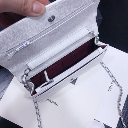 XCP015 Bag leather 19-13-4CM Bag Silver High Quality