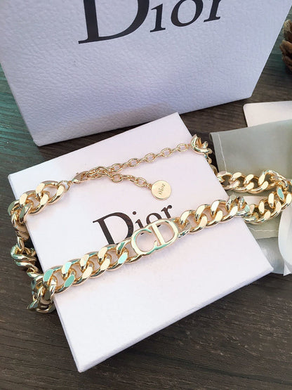 DIN4 Necklace Or Bracelet plating gold Jewelry