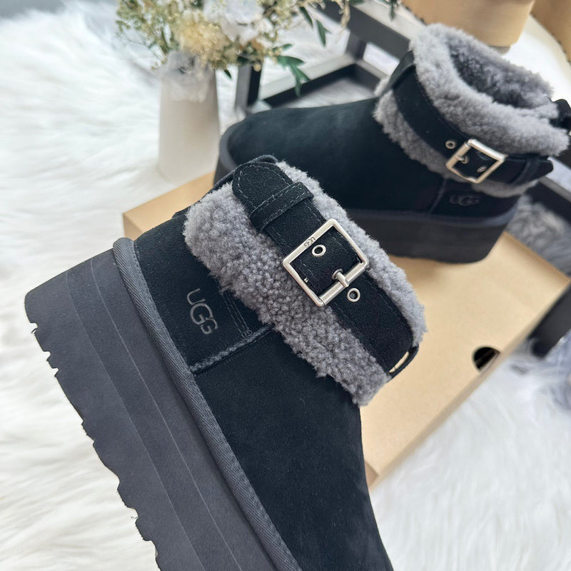 BUS14 Wool Women 5CM Shoes 35-40 with box