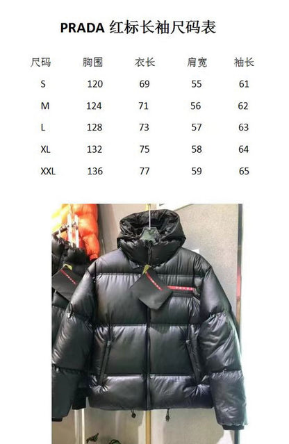 PAC9   Men's and women's red label down jacket