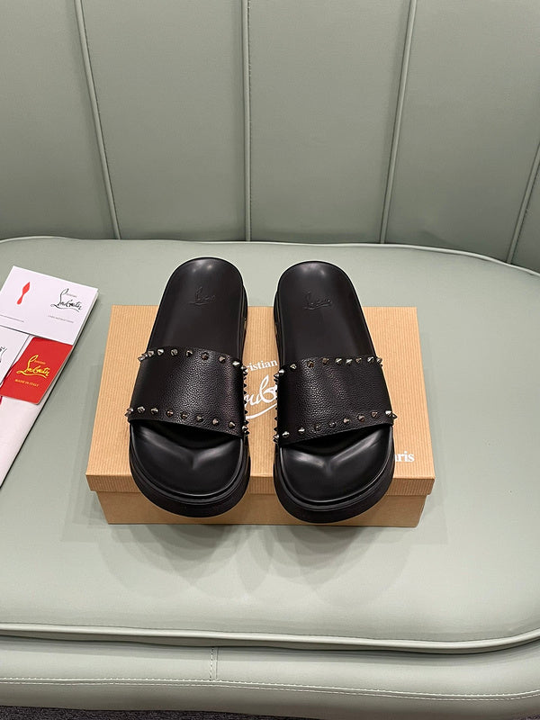 HJCL3 Leather Slipper Size 38-45 Shoes with box