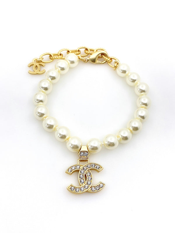 CHB49  Full pearl letter bracelet, simple atmosphere  Jewelry