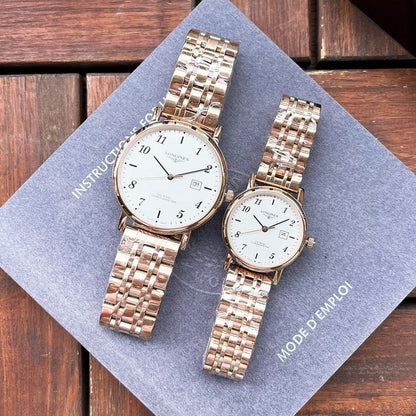 OW4   Lovers watch classic three-pin design noble atmosphere